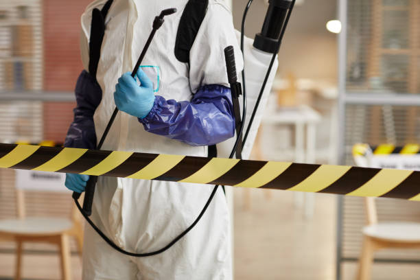 Professional Biohazard Cleanup technician working in Westwood, CA